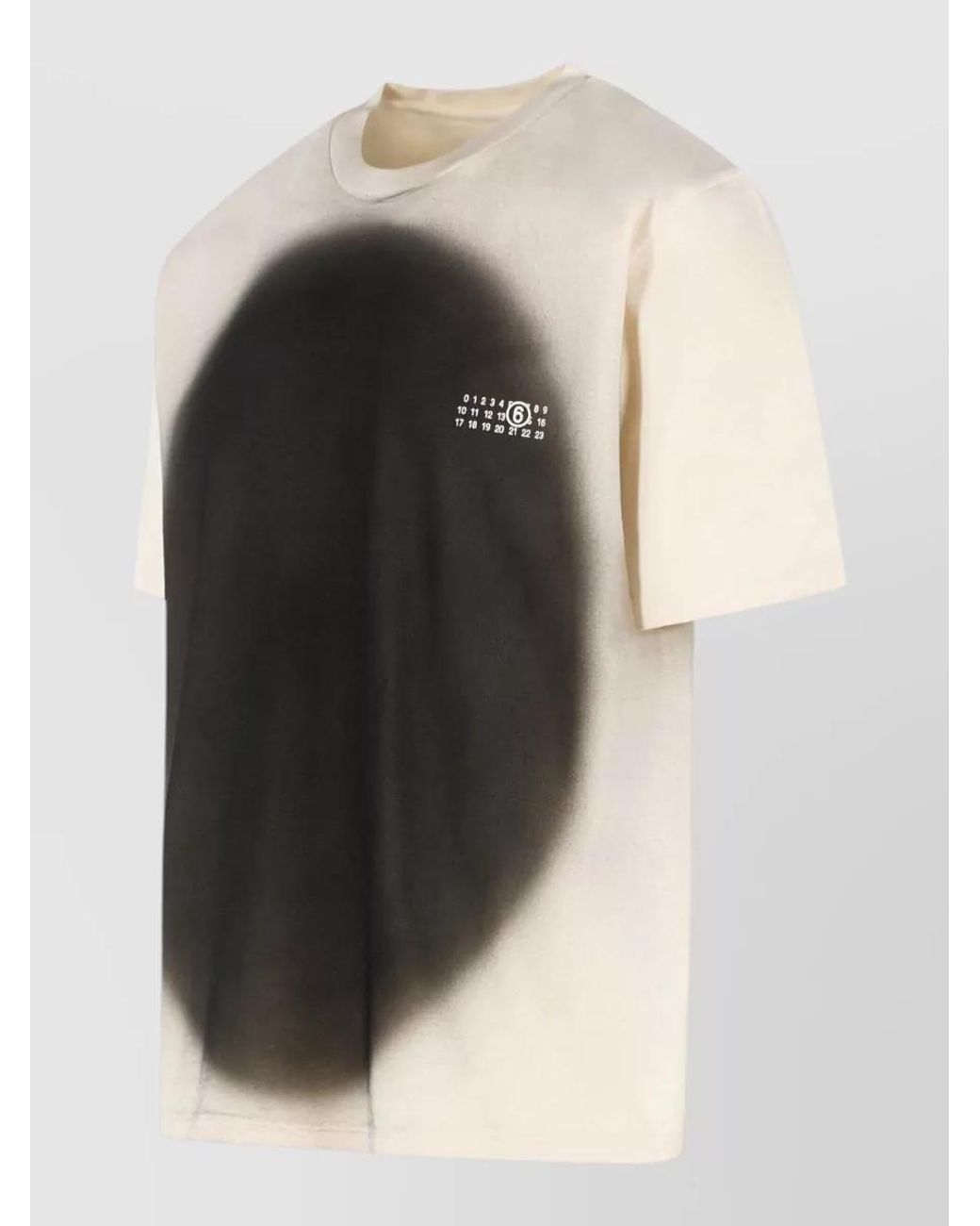 MM6 by Maison Margiela Black Cotton T-Shirt for men