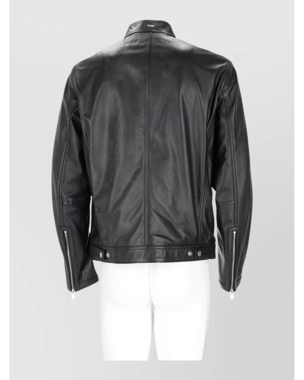 Boss Black Lamb Leather Coat for men