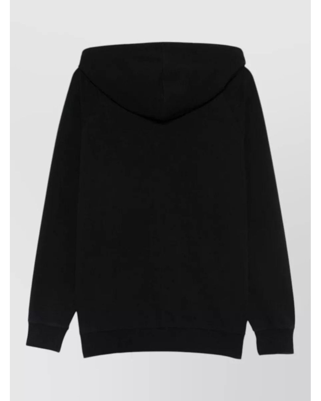 Moschino Black Cotton Hooded Jacket for men