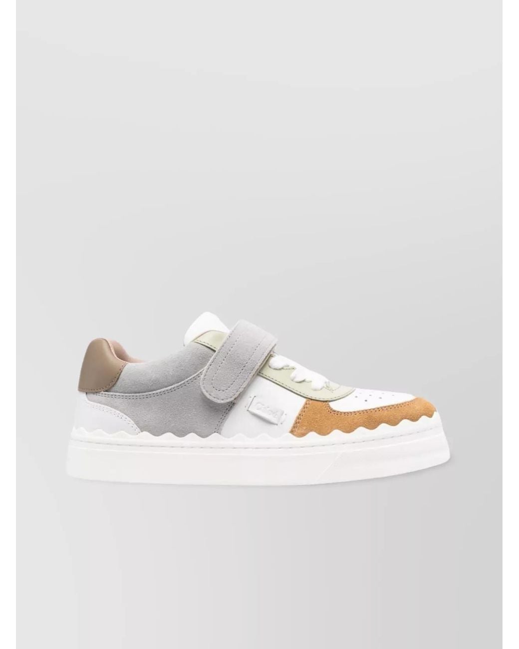 Chloé White Leather Low-Top Sneakers
