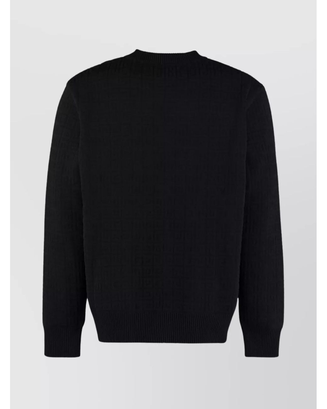 Givenchy Blue Jacquard Knit Crew-Neck Jumper for men