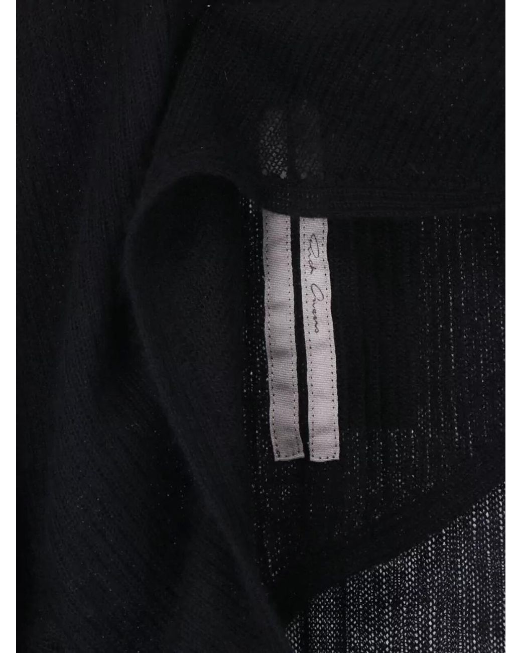 Rick Owens Blue Cashmere Knee-Length Dress