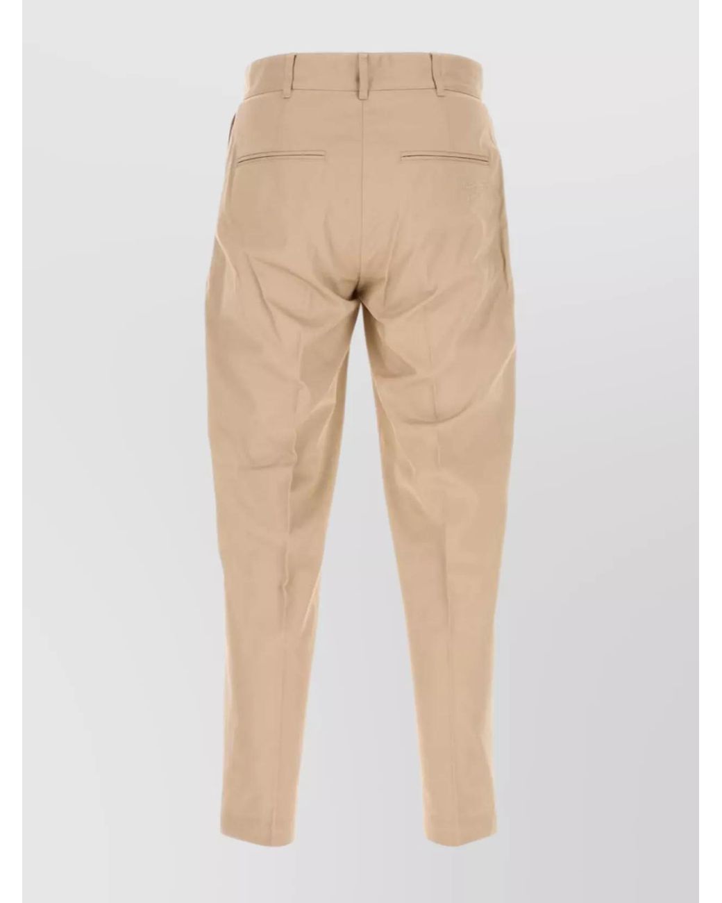 Maison Kitsuné Natural Cotton Straight-Leg Trousers for men