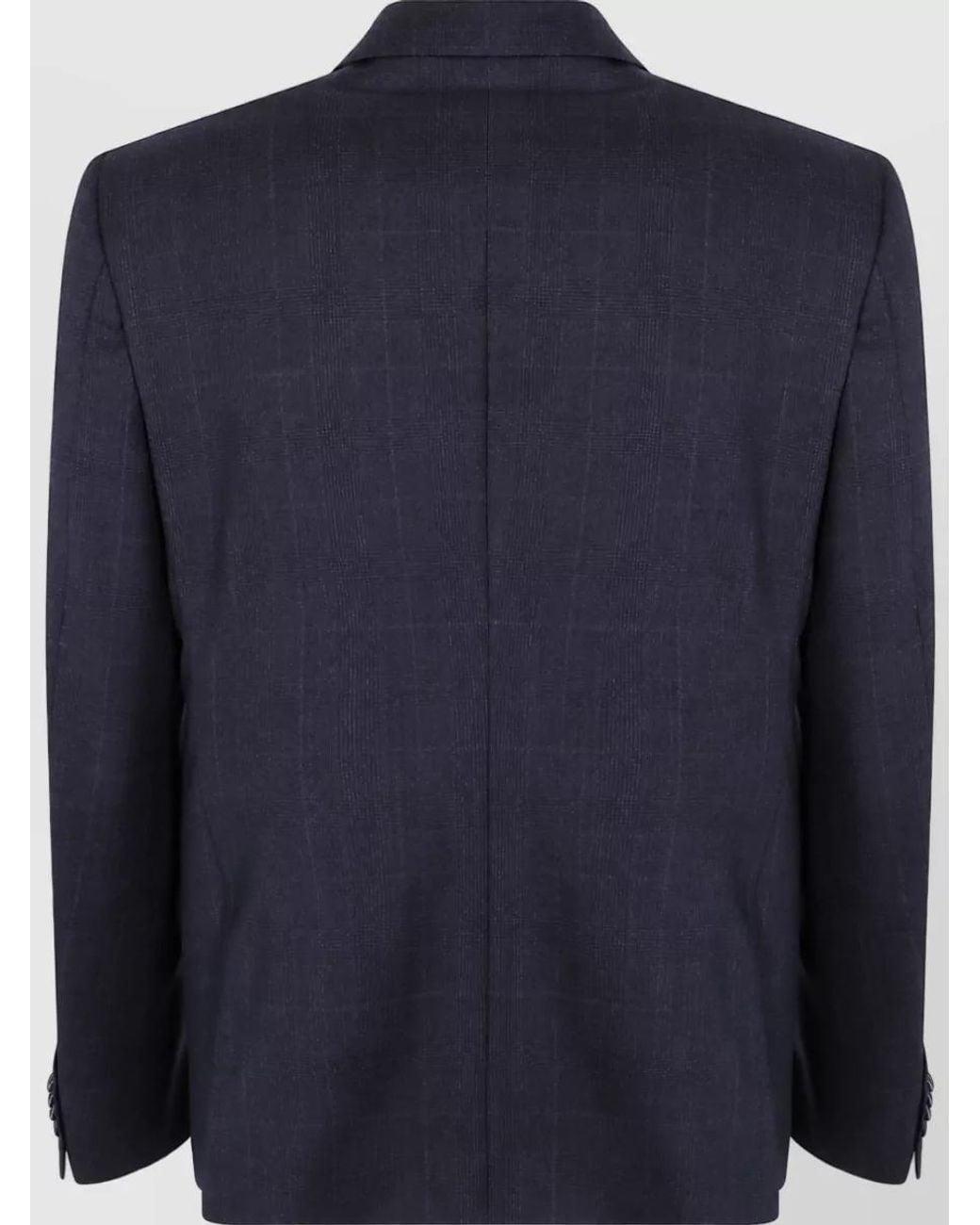 Zegna Blue Single Breasted Coat for men