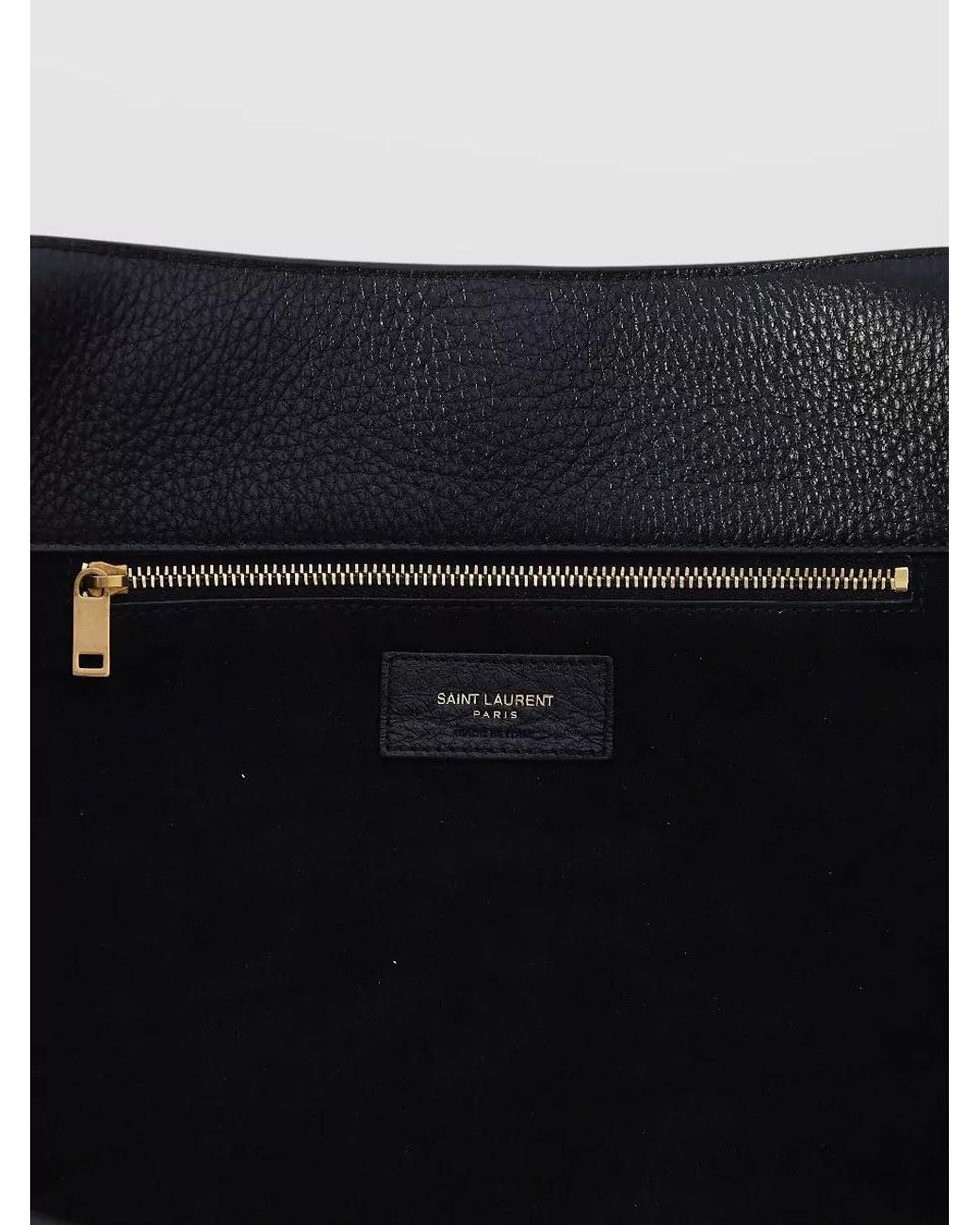 Saint Laurent Black Le 5 À 7 Bea Medium Leather Beach Bag