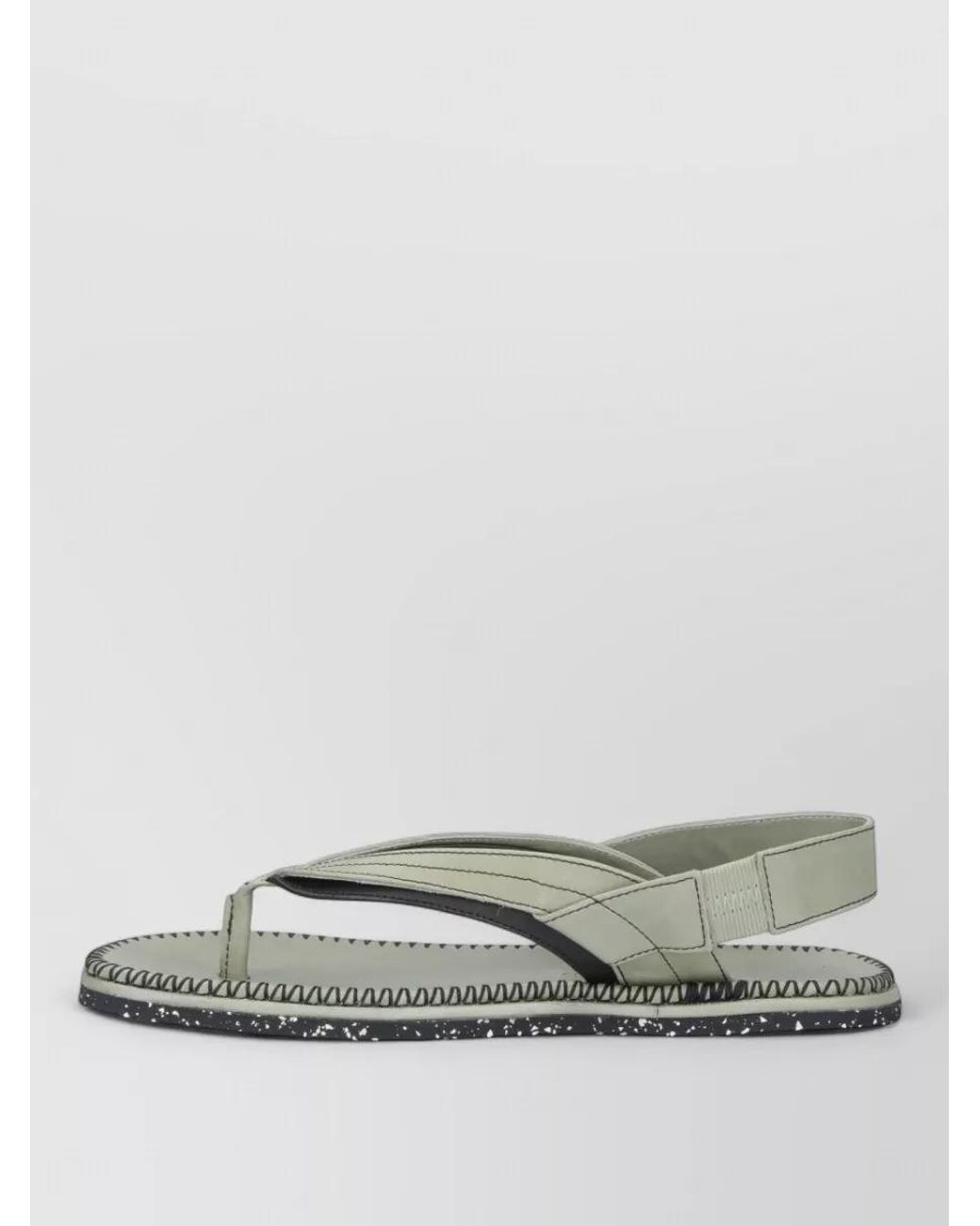 Kiko Kostadinov Gray Leather Slides for men