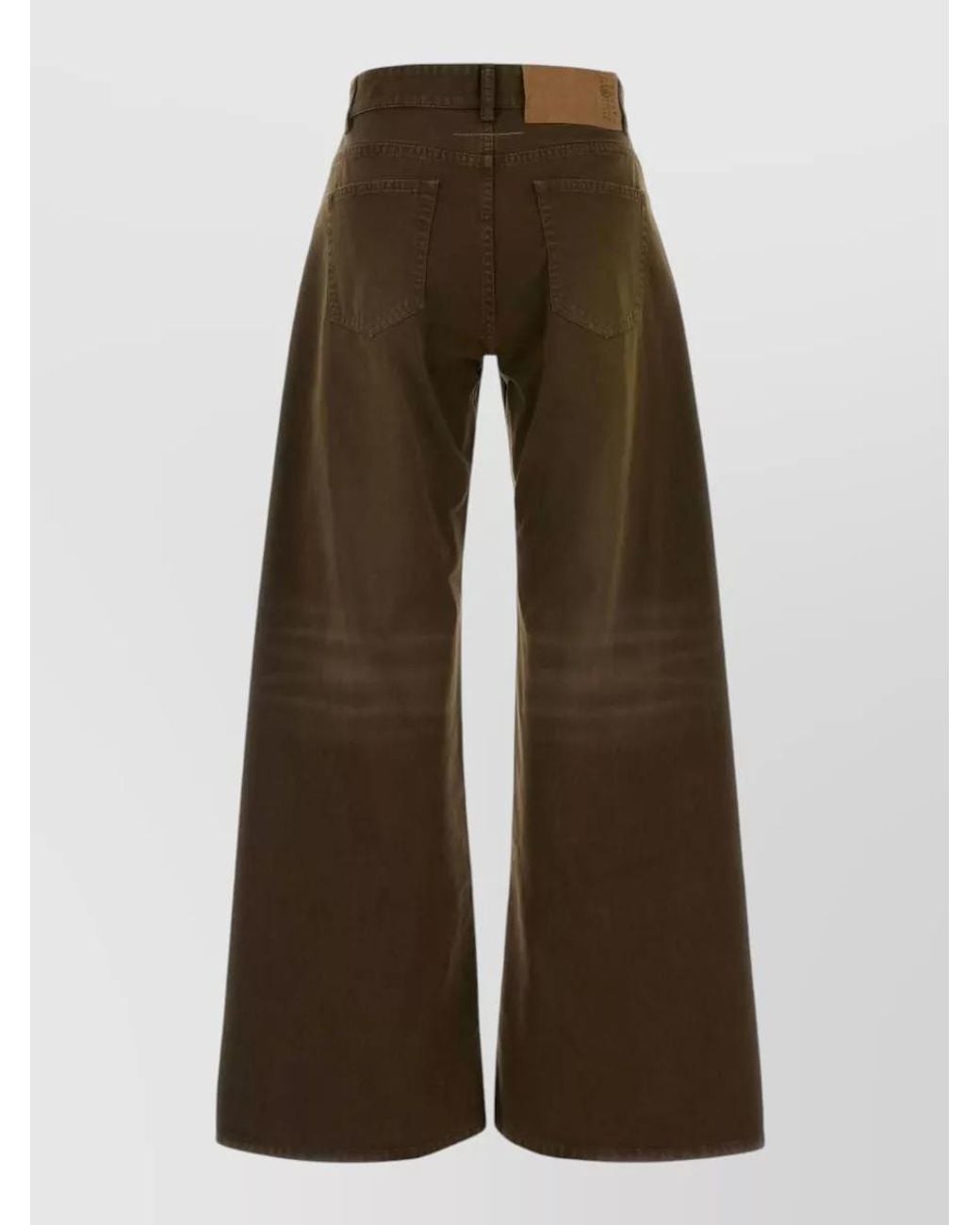 MM6 by Maison Margiela Brown Denim Straight-Leg Jeans