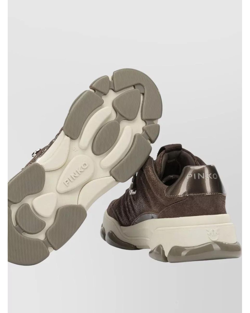 Pinko Brown Leather Sneaker & Slip-On
