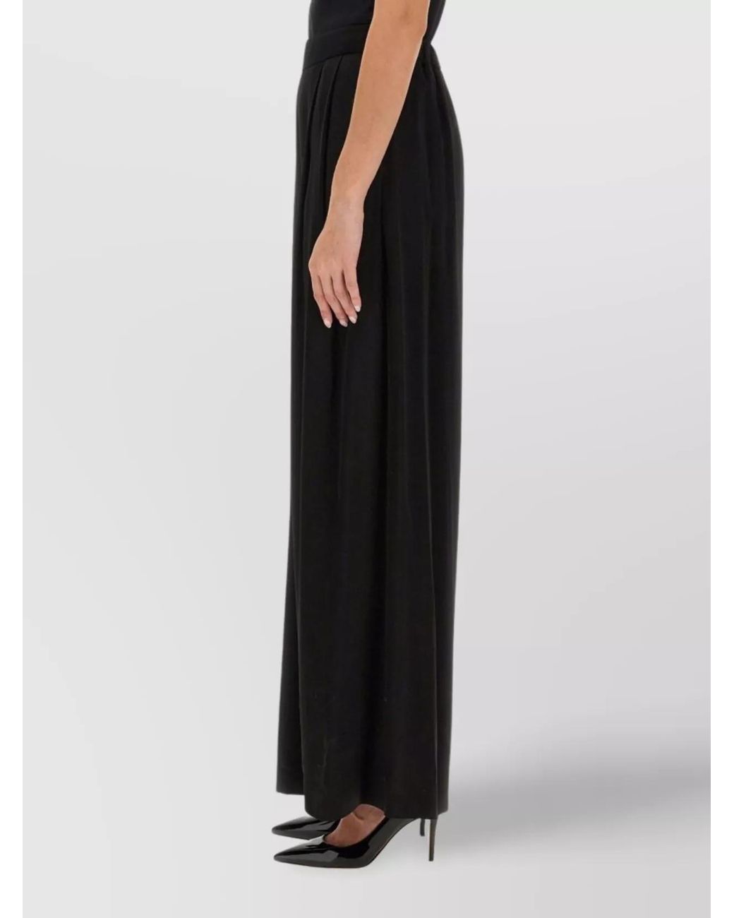 Fabiana Filippi Black Wide-Leg Trousers
