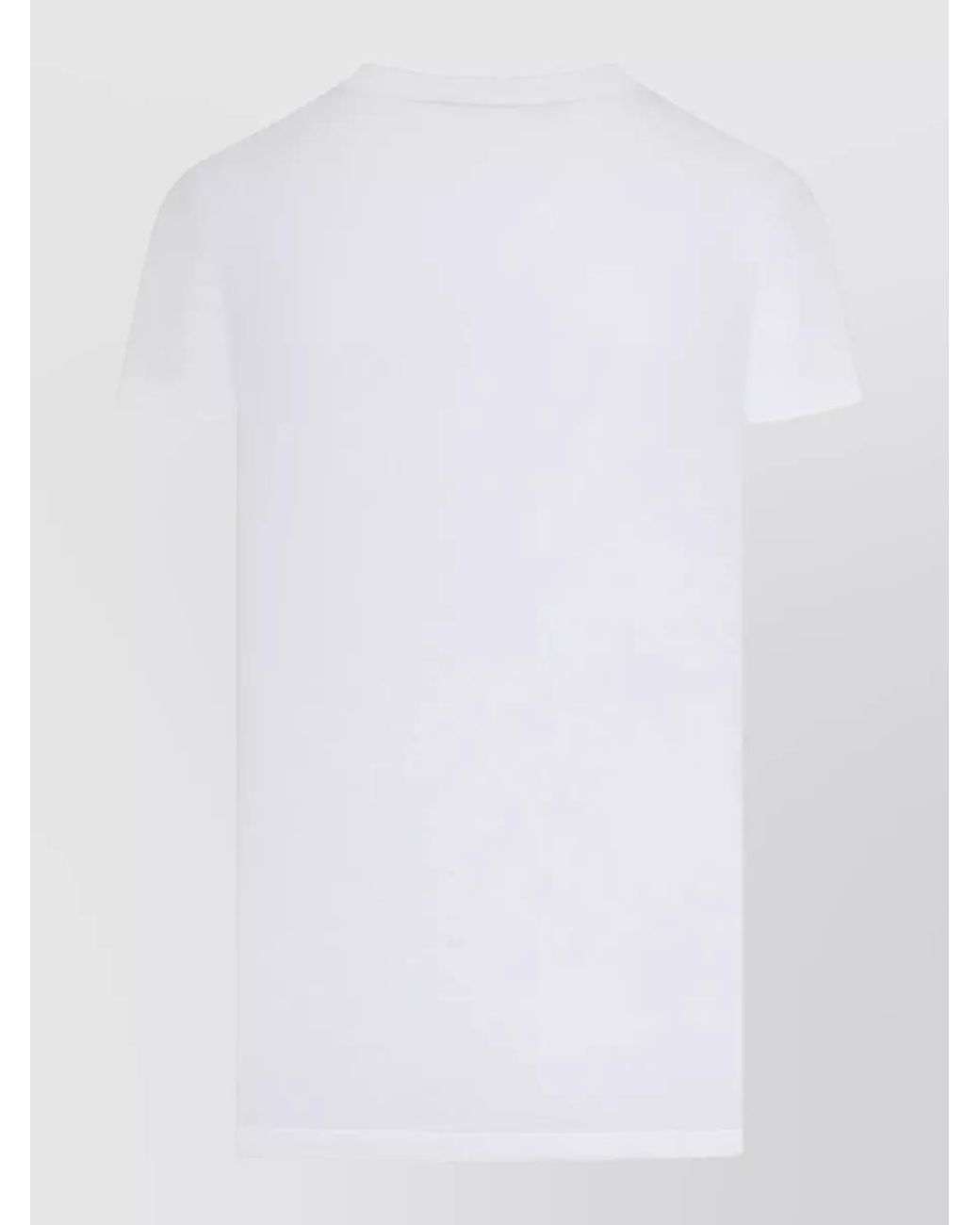 Max Mara White Cotton Jersey Logo T-Shirt
