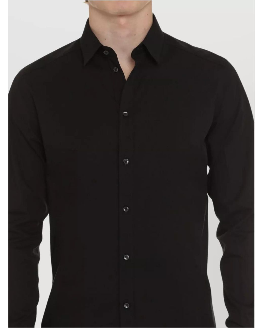 Dolce & Gabbana Black Cotton Shirt for men