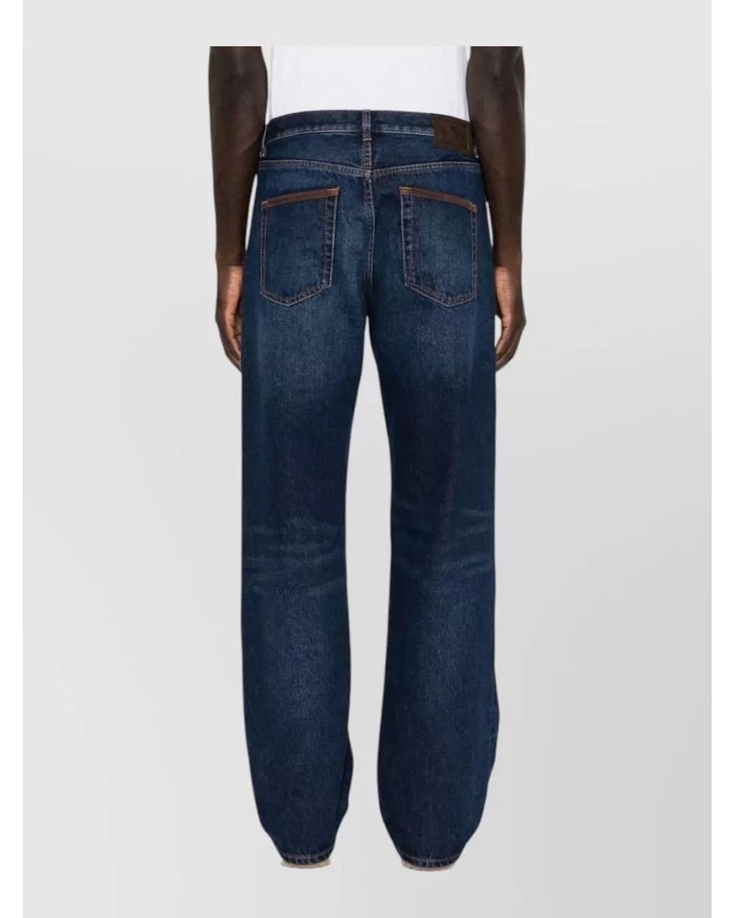 Etro Blue Denim Straight-Leg Jeans for men