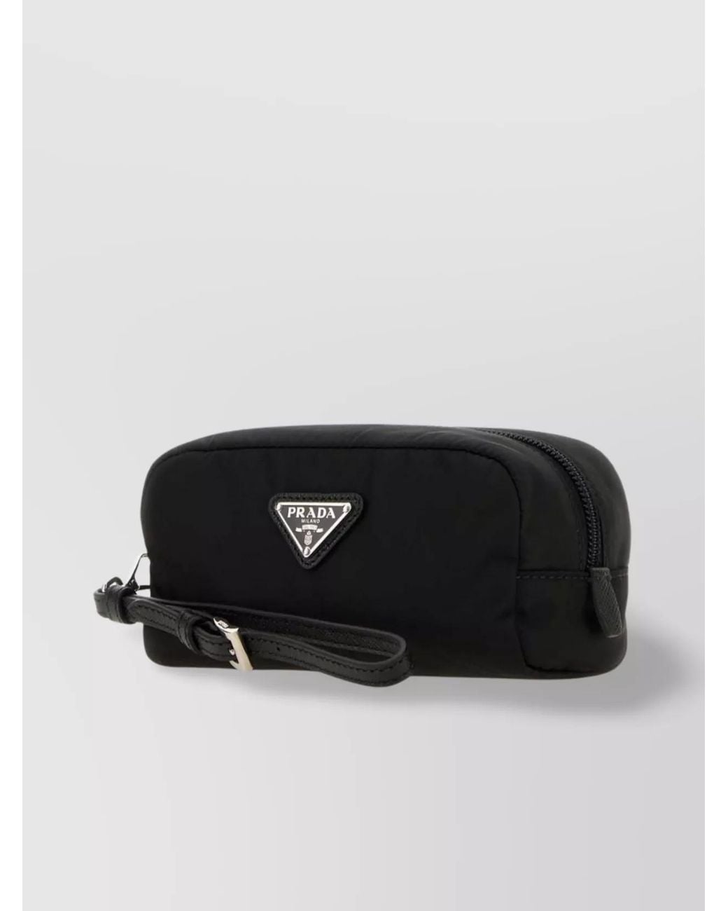 Prada Black Pouch Nylon Wrist Strap