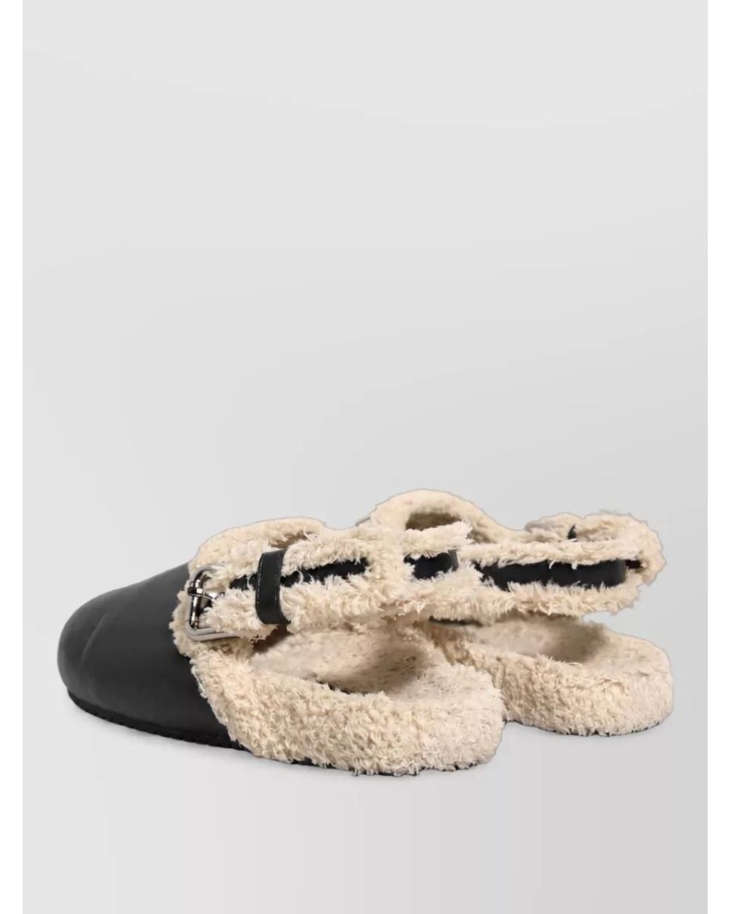 Dolce & Gabbana Black Shearling Slides for men