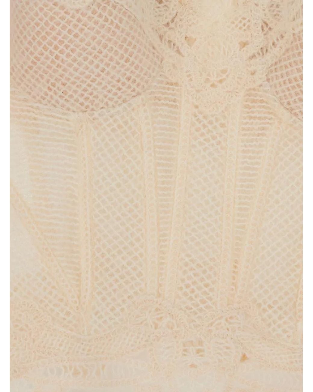 Ermanno Scervino Natural Alpaca-Blend Top