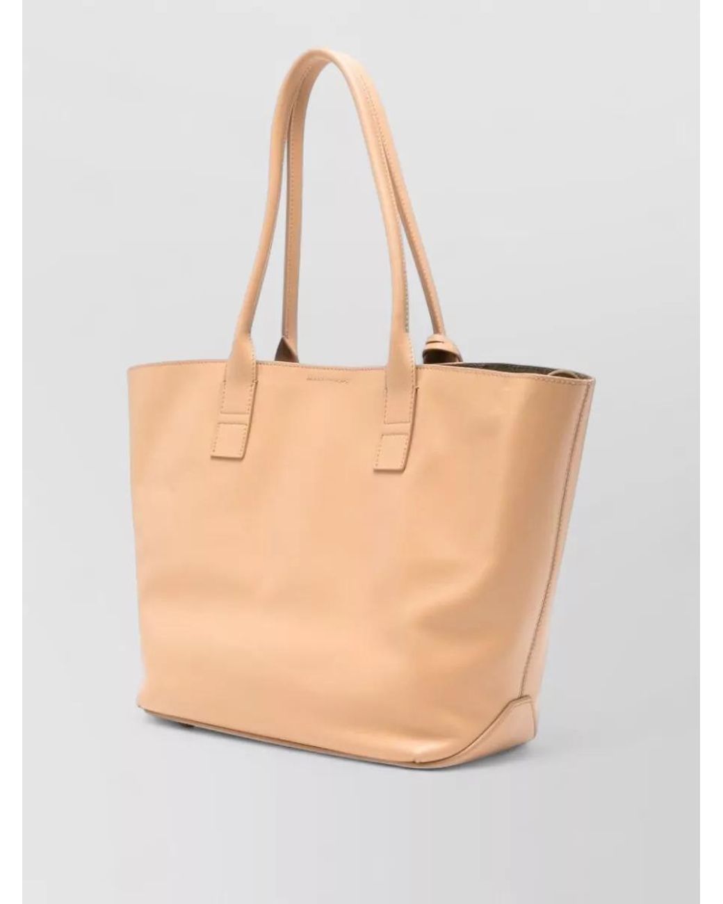 Hogan Natural Small Leather Tote Bag
