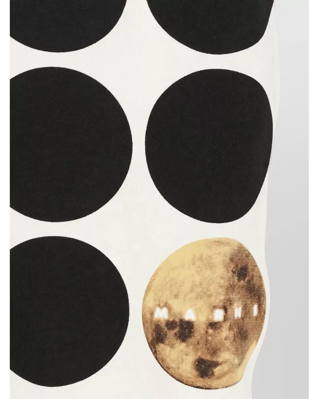 Marni White Cotton Printed Short-Sleeve T-Shirt for men