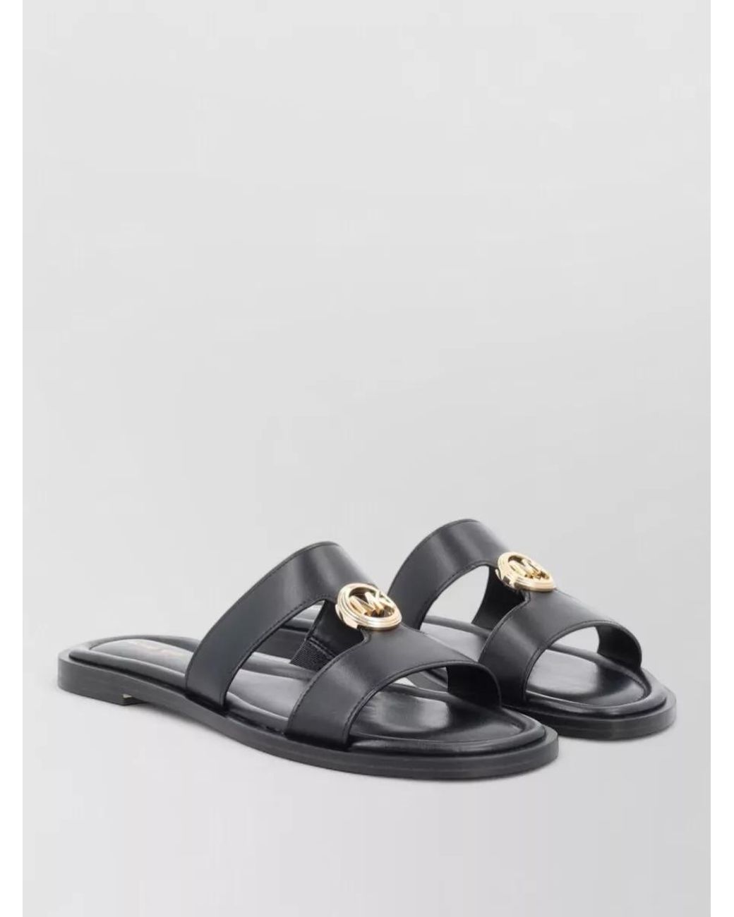 Michael Kors Gray Leather Sandals