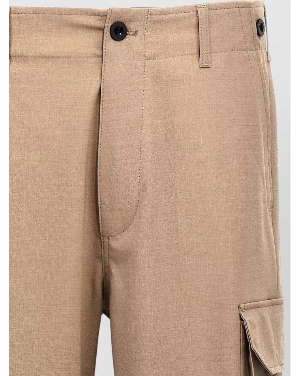 Department 5 Natural Wool Blend Tailored Pants for men