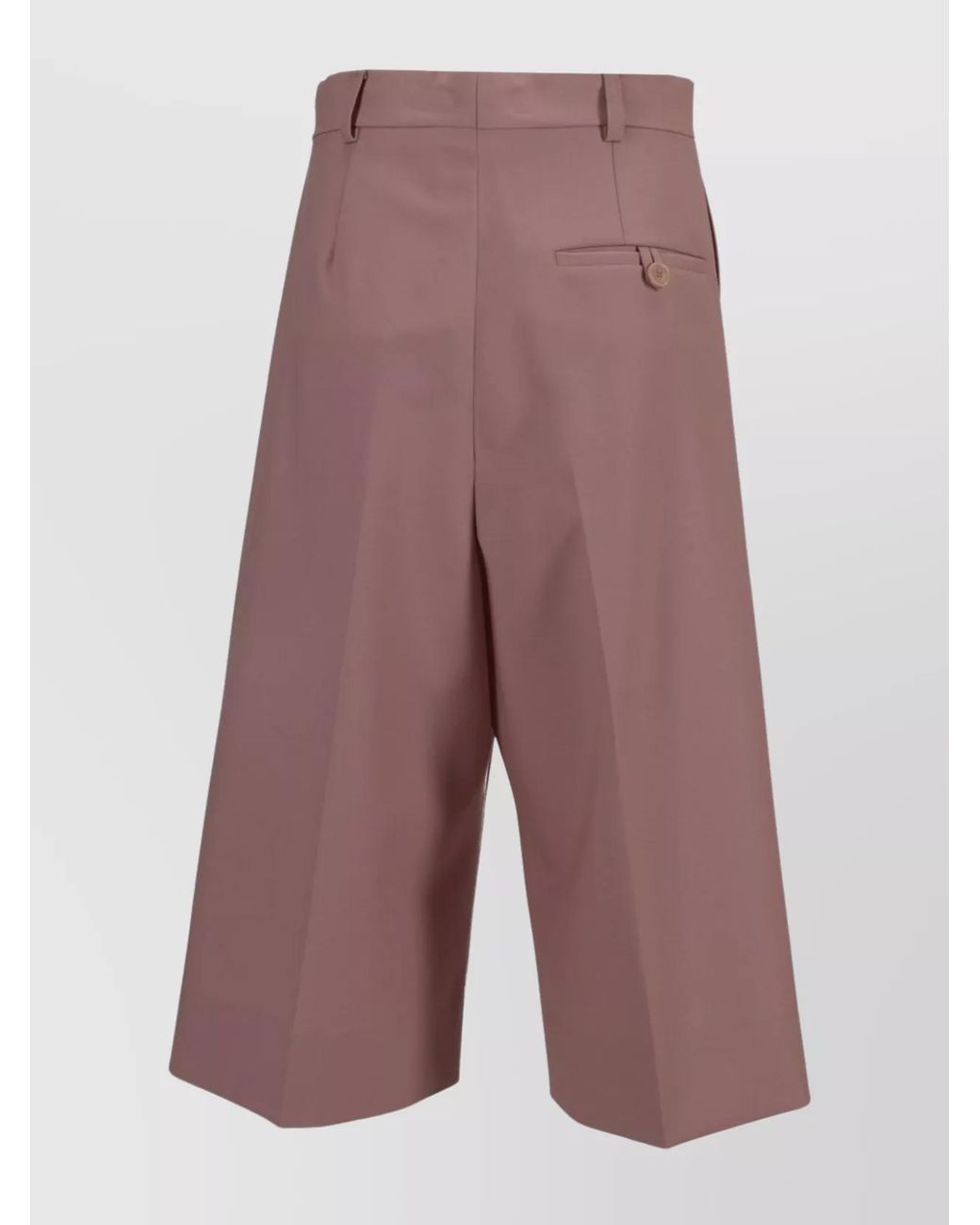 Stella McCartney Purple Wool Wide-Leg Trousers