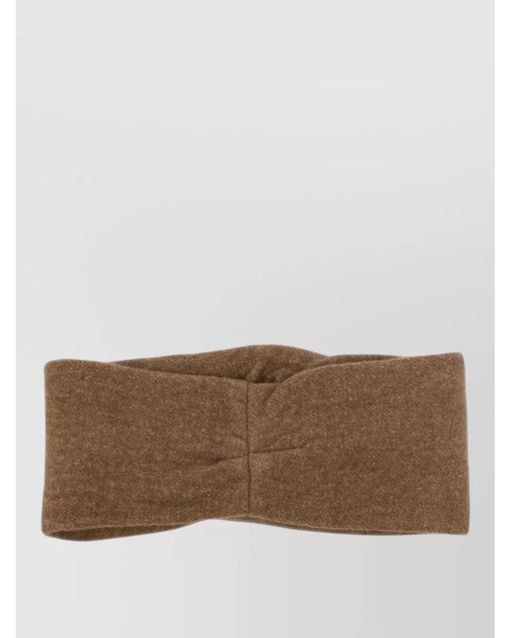 Cortana Brown Herringbone Twisted Headband