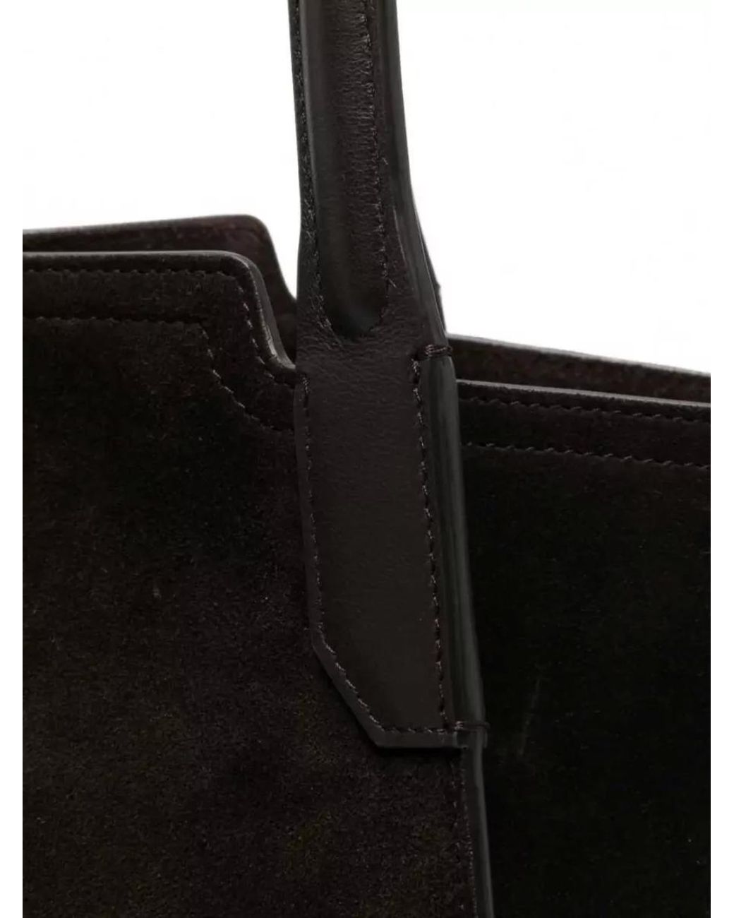 Victoria Beckham Black Victoria Suede Panelled Tote Bag