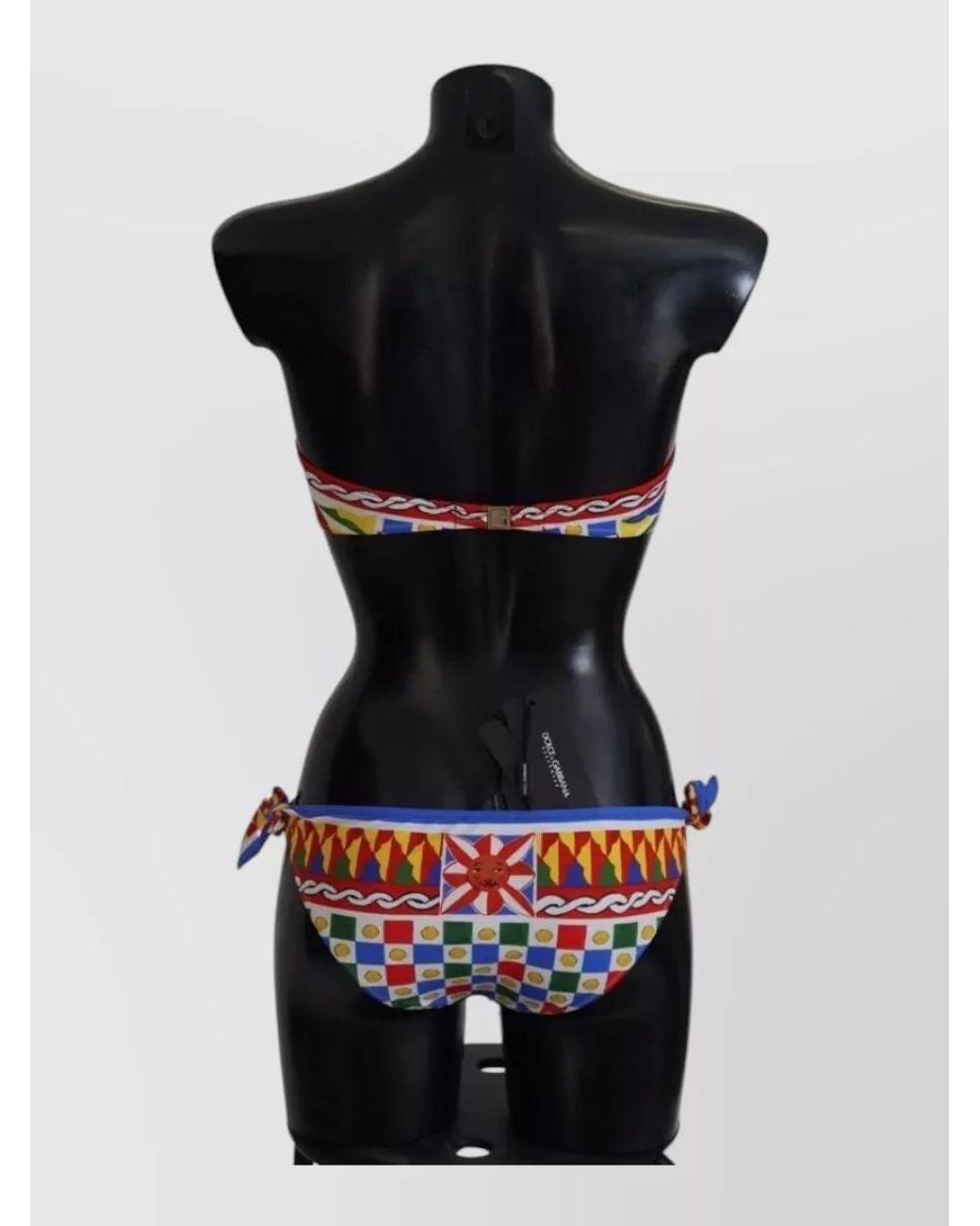 Dolce & Gabbana Black Cotton Elastic Waistband Bikini Bottoms