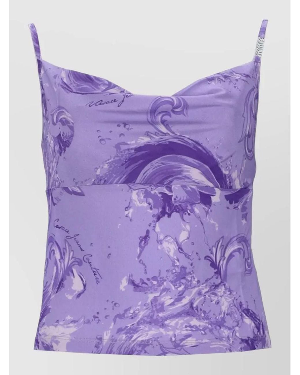 Versace Jeans Couture Purple Tank Top