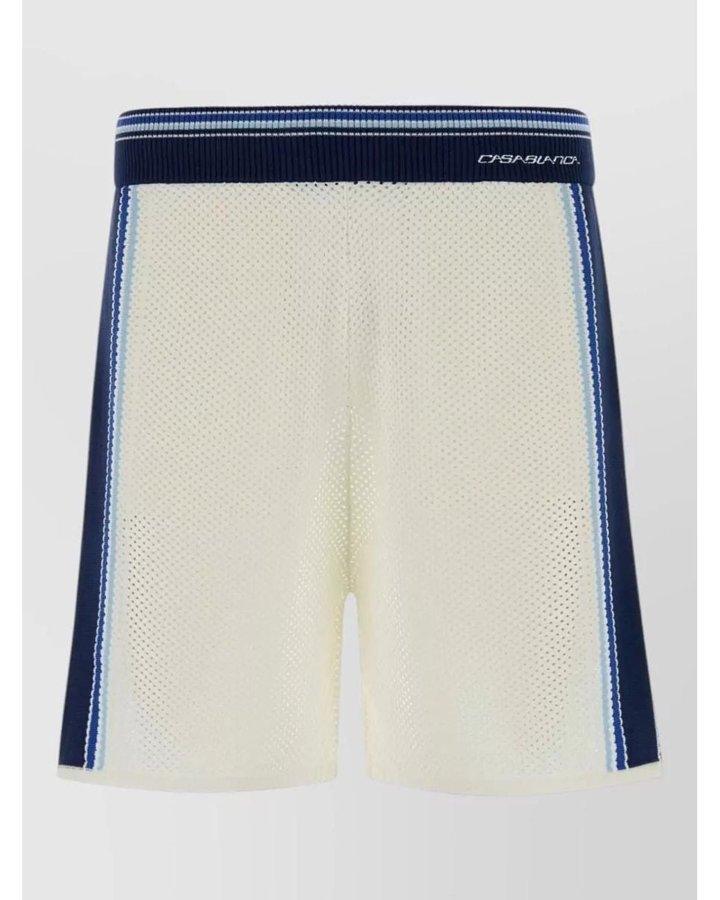 Casablanca Blue Mesh Bermuda Shorts for men