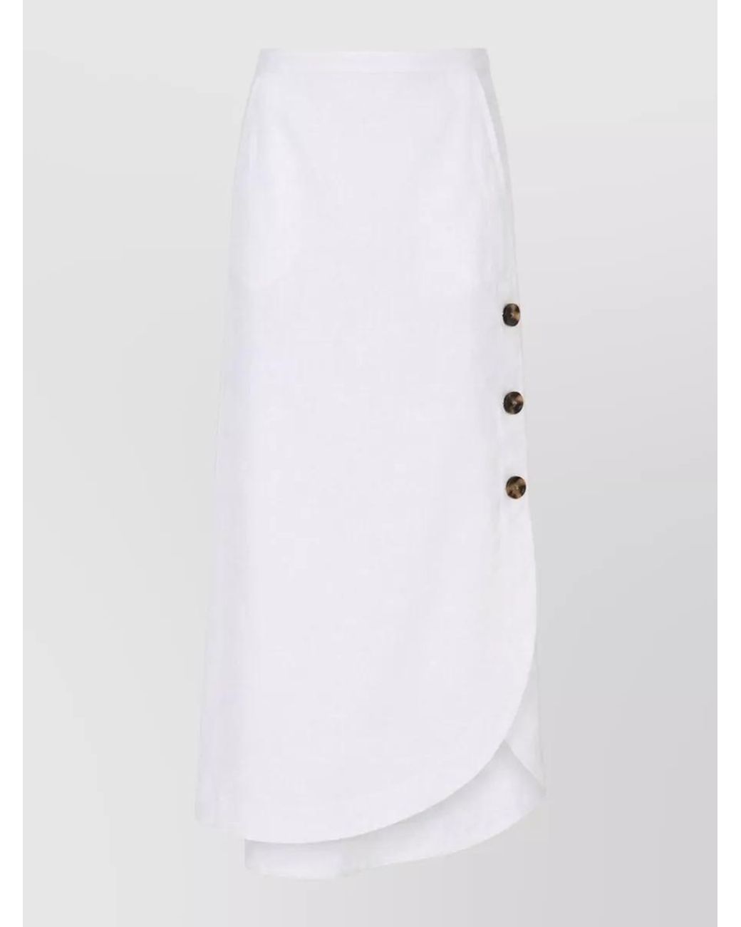 Max Mara White High-Rise Skirt