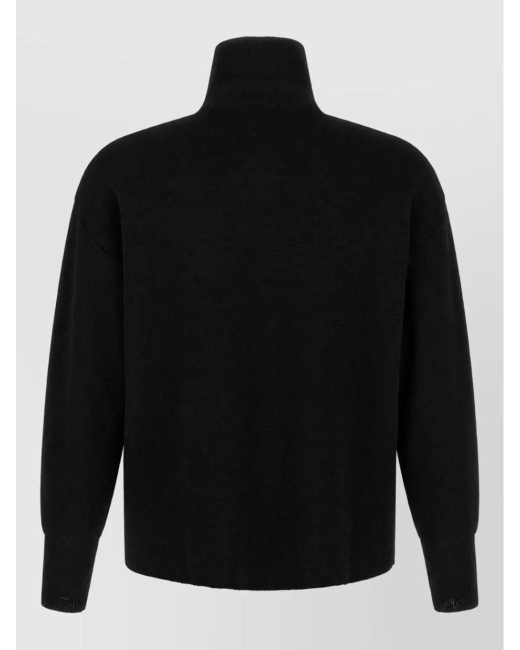 Ma'ry'ya Black Wool Zip Jacket for men