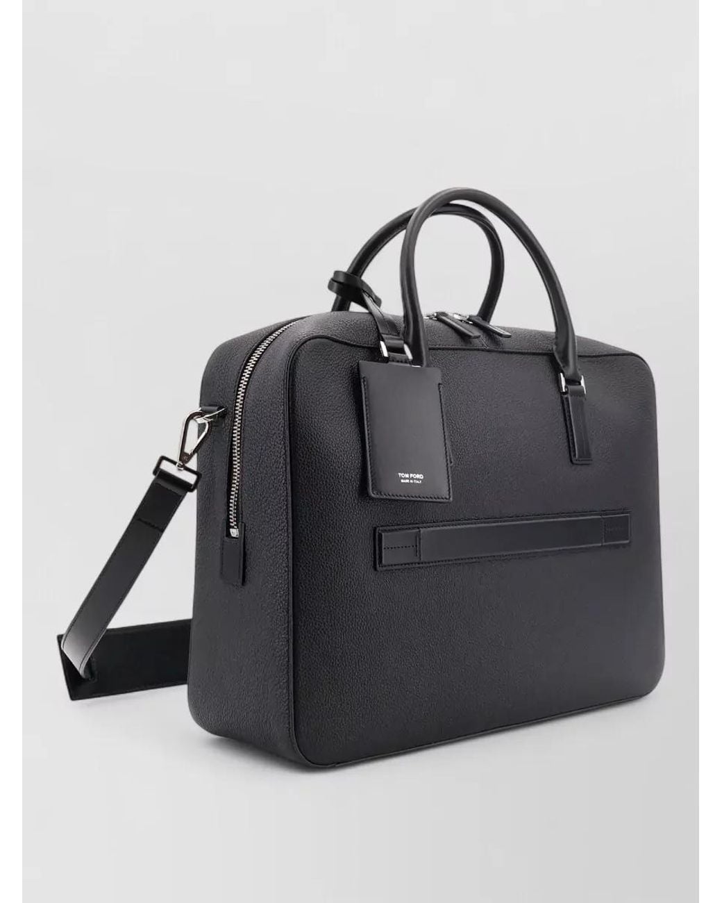 Tom Ford Black Leather Briefcase for men