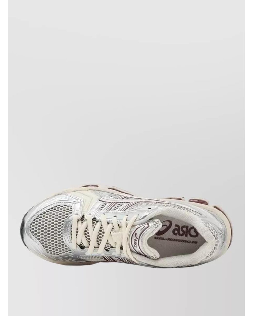 Asics White Mesh Low-Top Sneakers