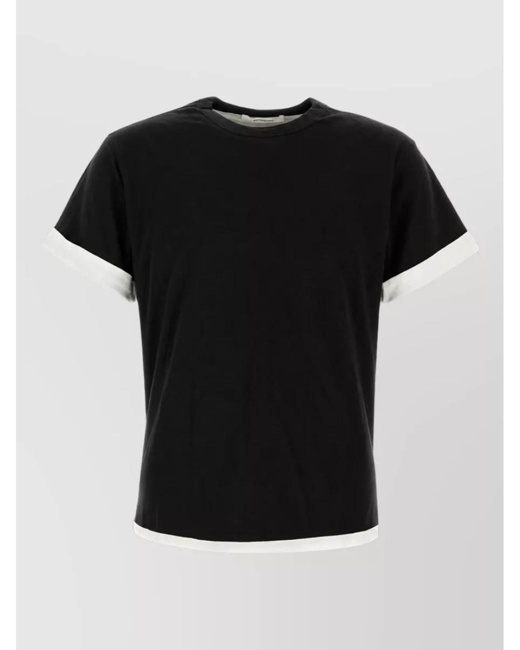 GIMAGUAS Black Striped Cotton T-Shirt for men