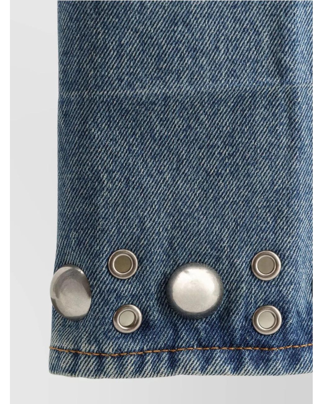 Valentino Blue High-Rise Wide-Leg Jeans for men