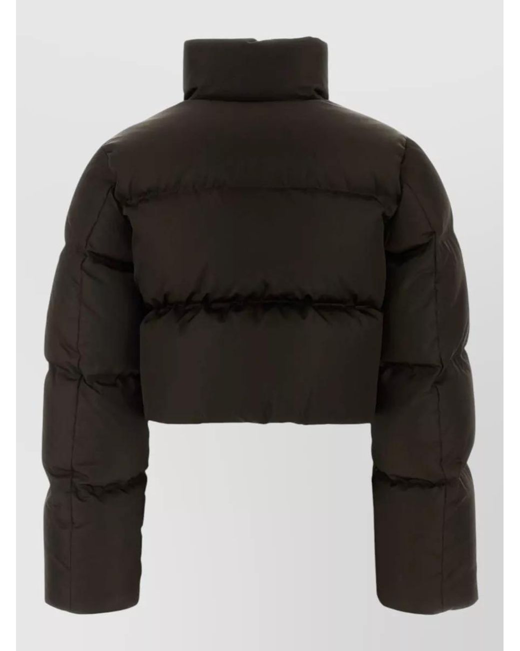 Prada Black Down Cropped Puffer Jacket