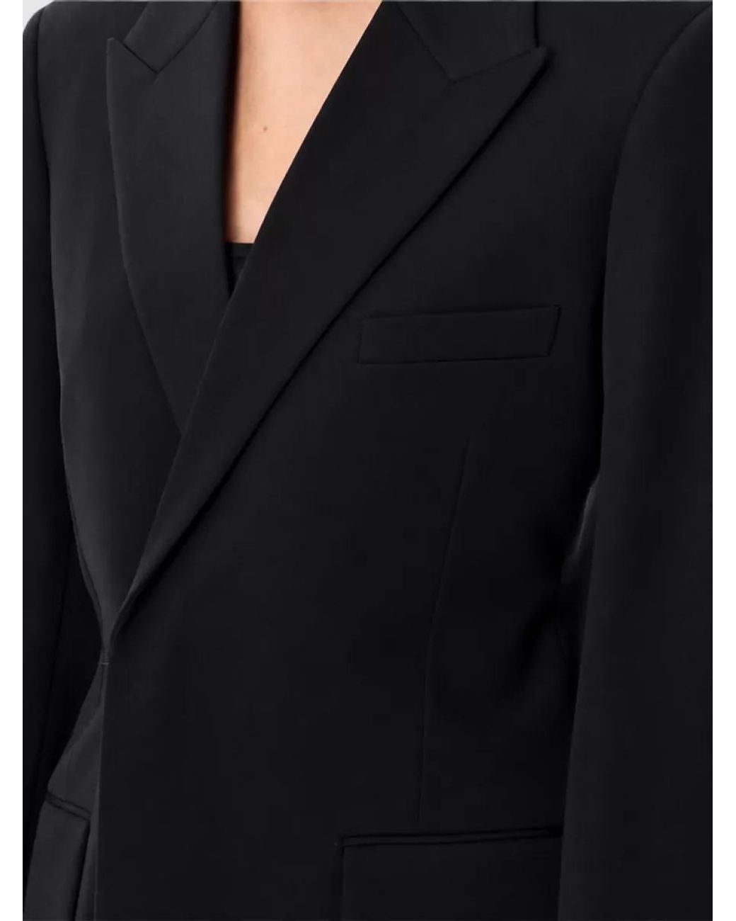Bottega Veneta Black Wool Single-Breasted Blazer