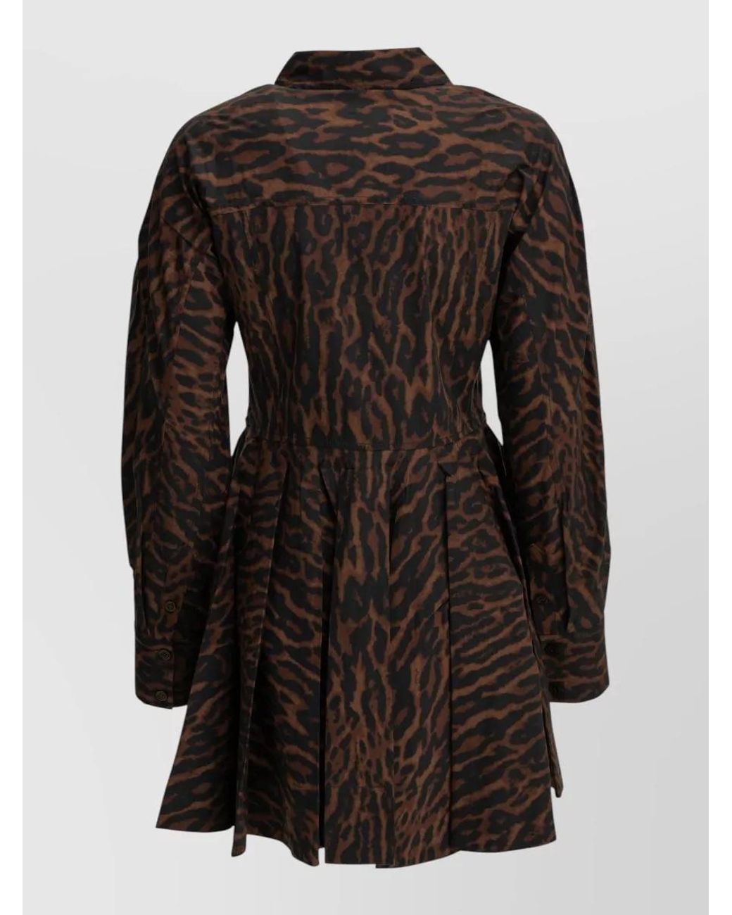 Ganni Black Leopard Mini Dress