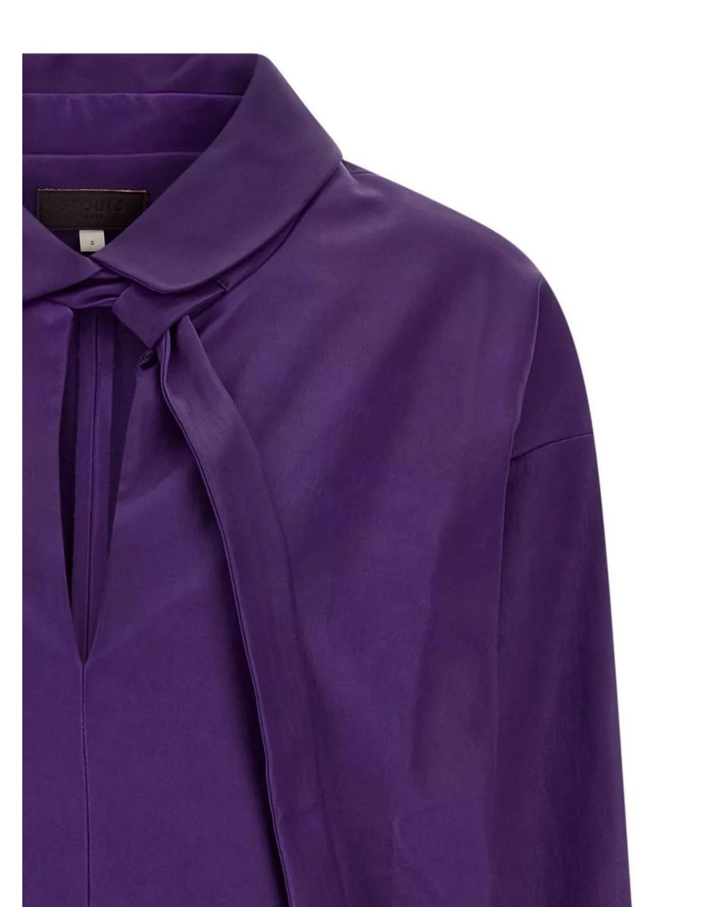 Stouls Purple Lamb Leather Blouse