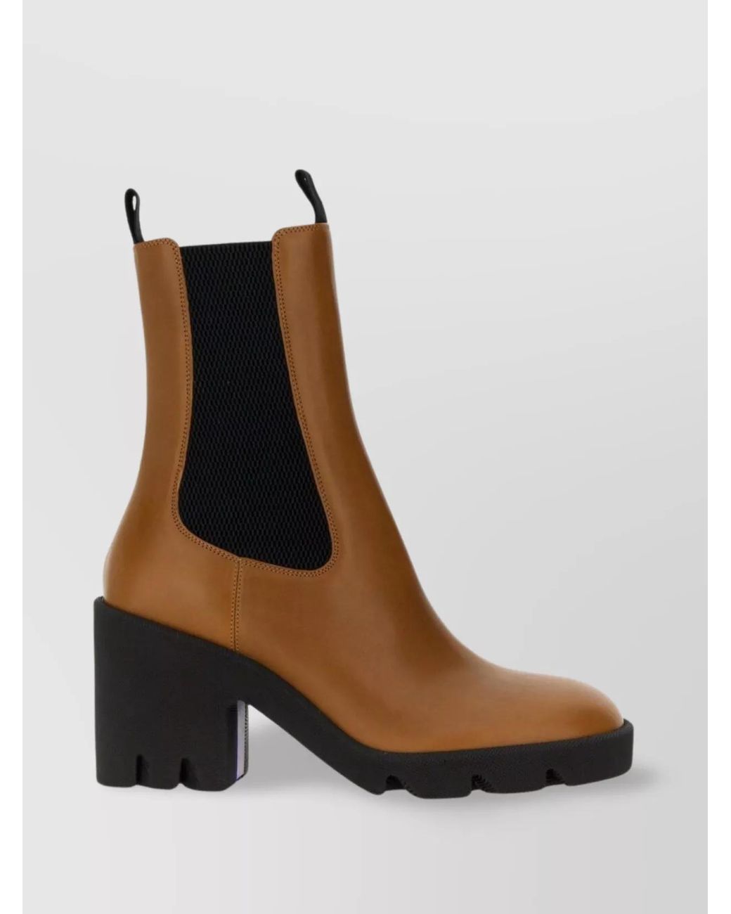 Burberry White Leather Boots