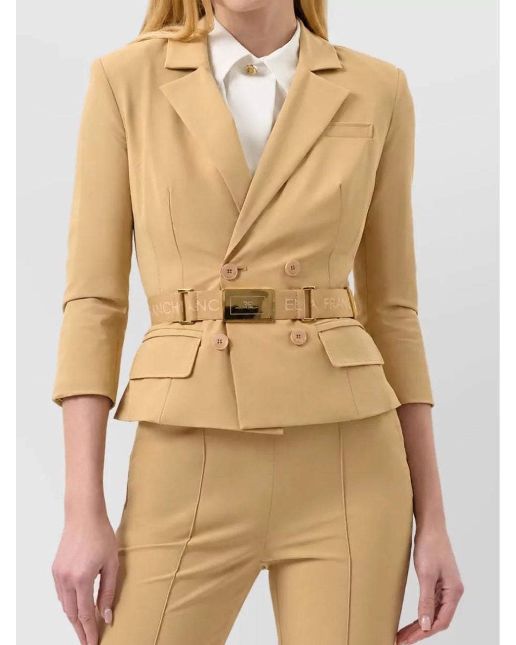 Elisabetta Franchi Natural Suit Jacket