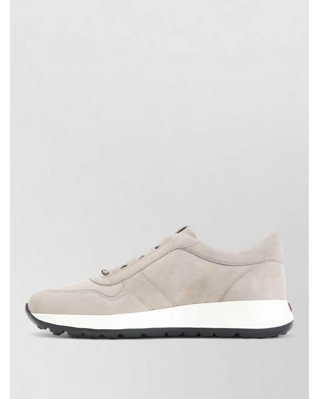 Tod's White Suede Leather Lace-Up Sneakers