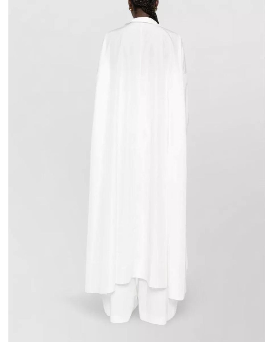 Norma Kamali White Oversized Shirt Dress