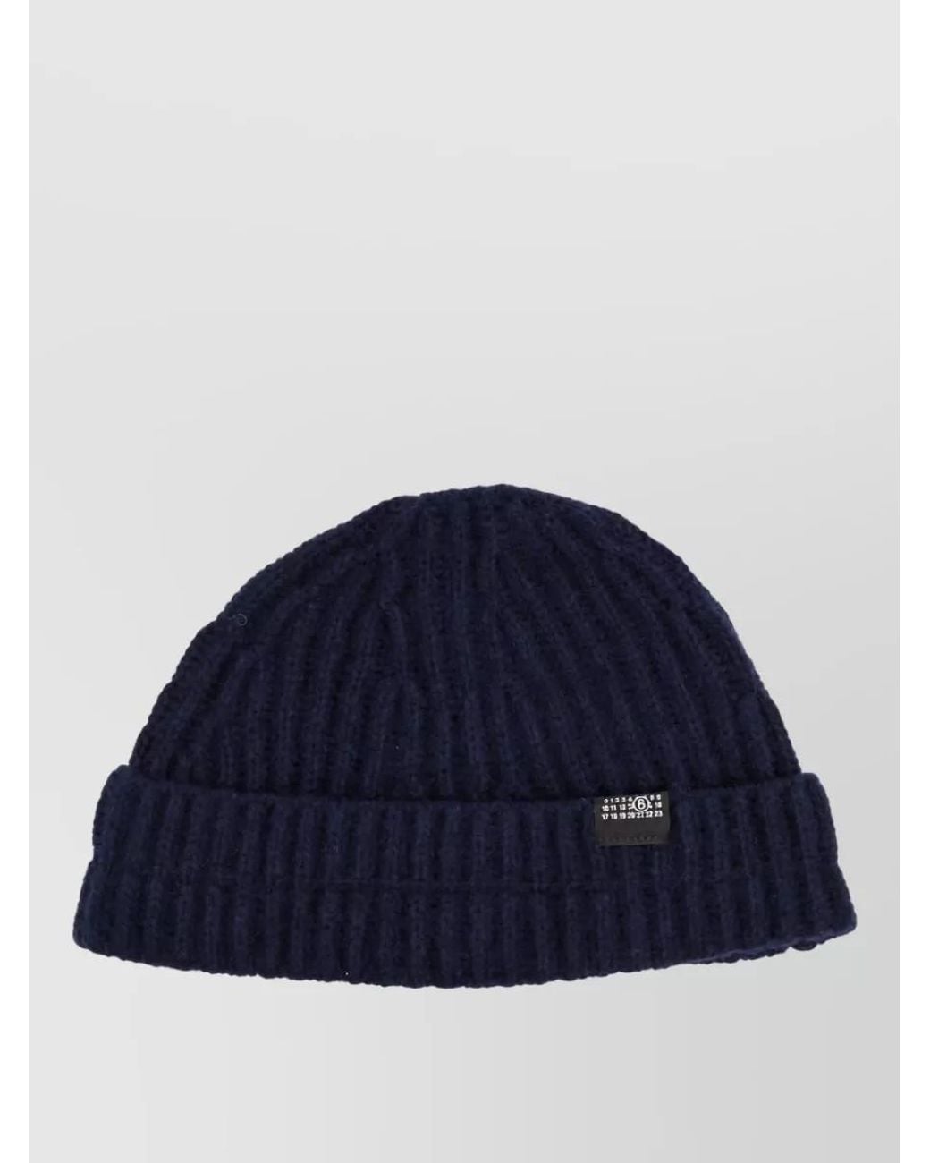 MM6 by Maison Margiela Blue Wool Beanie