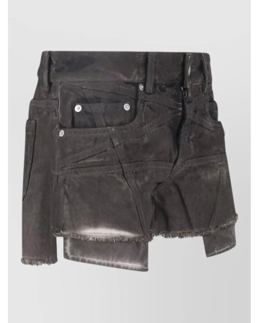 Rick Owens Black Straight Shorts