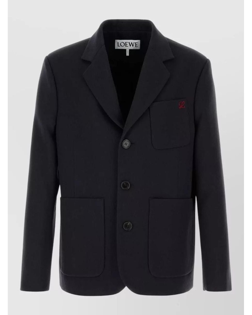 Loewe Blue Wool Blazer for men