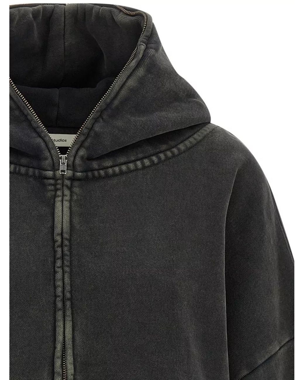 Entire studios Black Cotton Zip Hoodie