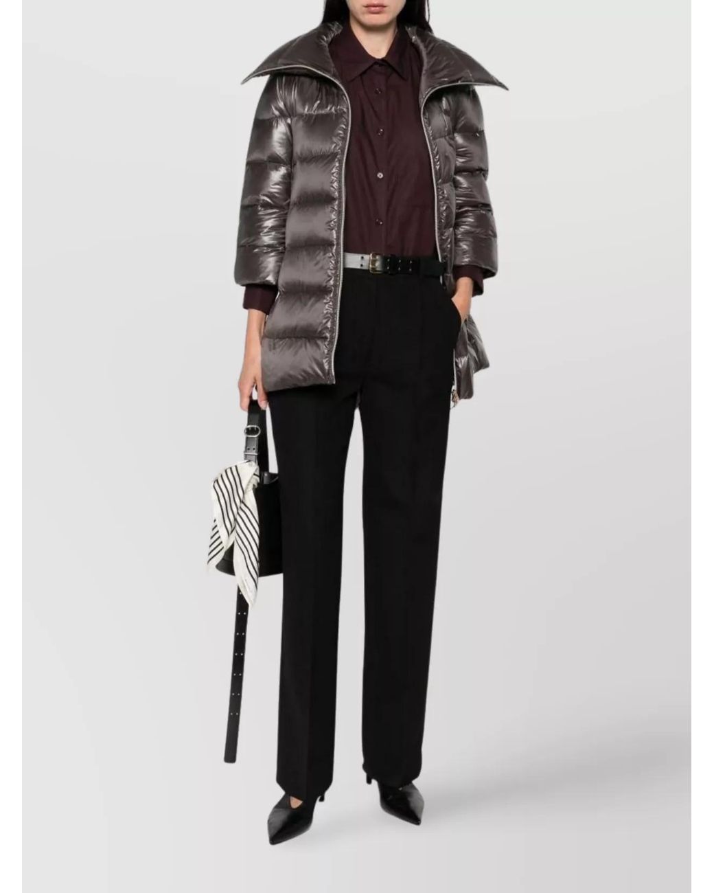 Totême  Black Pleated Tailored Trousers