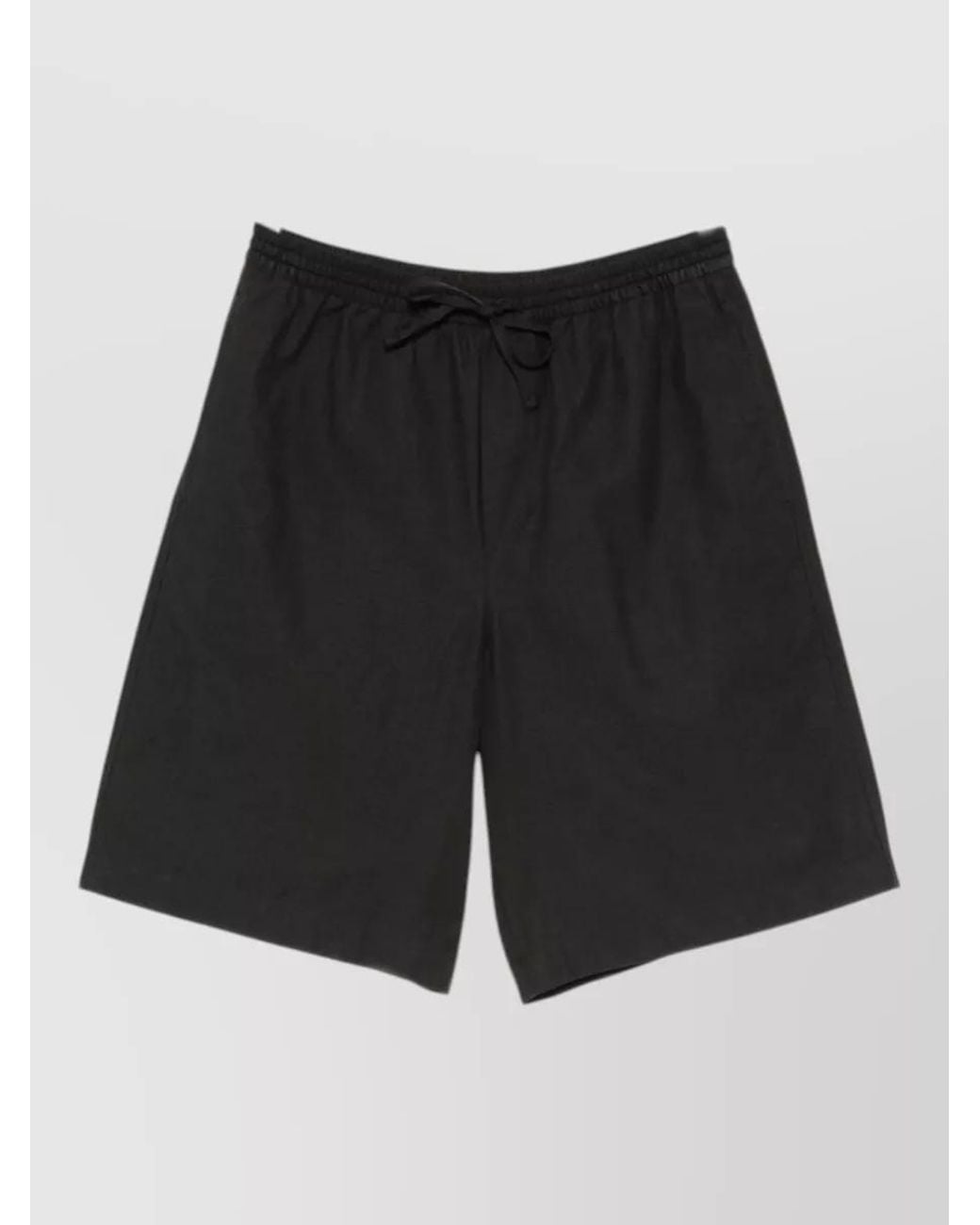 DUNST Black Cropped Pajama Shorts
