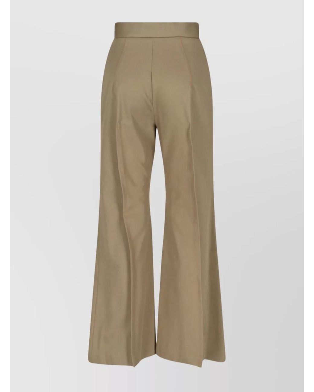 Vivienne Westwood Natural Cotton Flared Wide-Leg Trousers